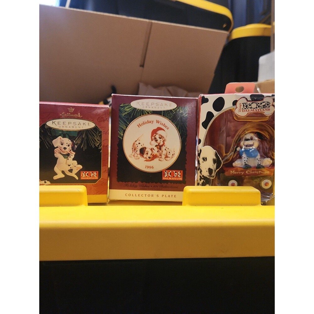 Lot Of 3 101 102 Dalmatians Enesco Hallmark Christmas Ornament Disney